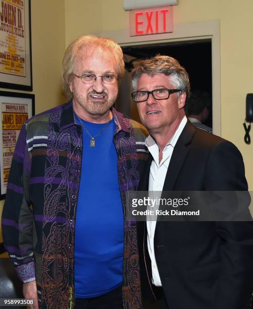 Duane Allen of The Oak Ridge Boys and Jed Hilly Executive Director Americana attends the 2018 Americana Honors & Awards Nominations Ceremony at...