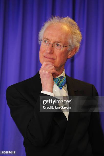 Presenter Bamber Gascoigne appears backstage at the National Television Awards held at O2 Arena on January 20, 2010 in London, England.