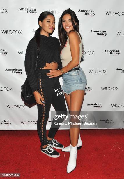 Models Ming Lee Simmons and Hailee Lautenbach attend the Wildfox American Honey Launch at the Wildfox Flagship Store on May 15, 2018 in West...