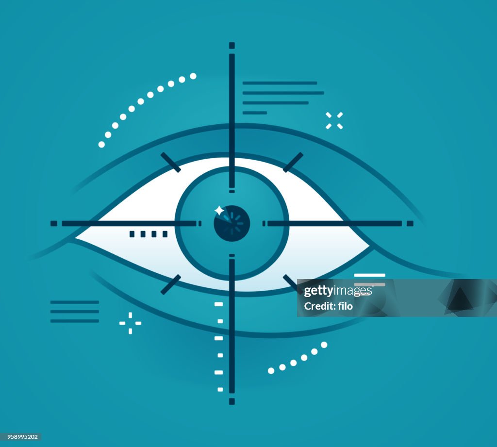 Eye Target Scanning Biometric Technology