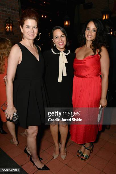 Debra Messing, Lindsay Porter, and Dascha Polanco attend the Gersh Upfronts Party 2018 at The Bowery Hotel on May 15, 2018 in New York City.