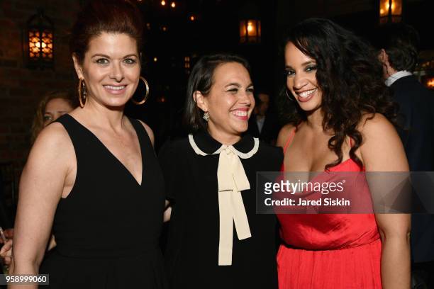 Debra Messing, Lindsay Porter, and Dascha Polanco attend the Gersh Upfronts Party 2018 at The Bowery Hotel on May 15, 2018 in New York City.