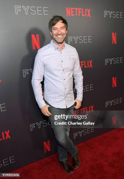 Executive producer Mark Duplass attends the"Wild Wild Country" Panel at Netflix FYSEE at Raleigh Studios on May 15, 2018 in Los Angeles, California.