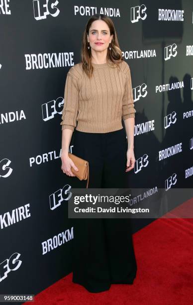 Actress Amanda Peet attends the "Brockmire" and "Portlandia" EMMY FYC Red Carpet Event hosted by IFC at Saban Media Center on May 15, 2018 in North...