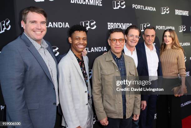 Executive producer Joel Church-Cooper and actors Tyrel Jackson Williams, Fred Armisen, Kyle MacLachlan, Hank Azaria and Amanda Peet attend the...