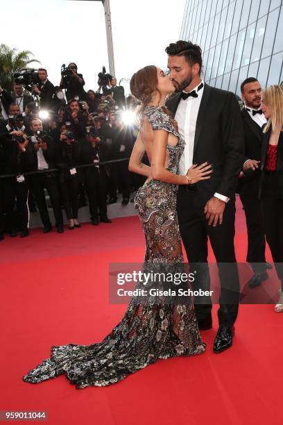 Thomas Vergara and Nabilla Benattia attend the screening of "Solo: A Star Wars Story" during the 71st annual Cannes Film Festival at Palais des...