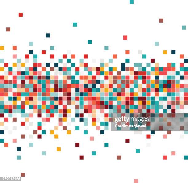 color data technology background - byte stock illustrations