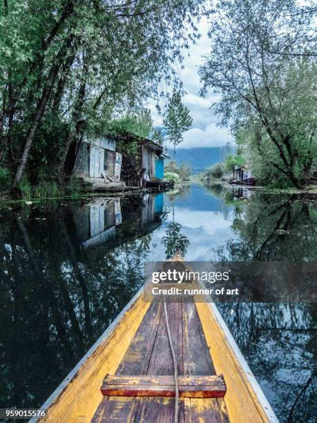 shikara ride - dal lake imagens e fotografias de stock