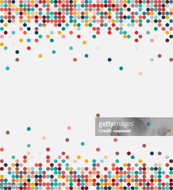 color data flowing background - polka dot stock illustrations