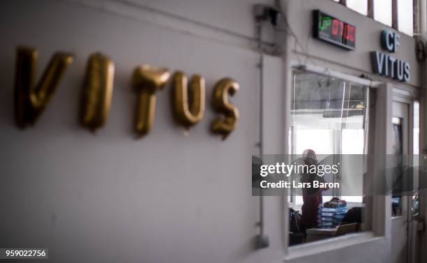 Kevin Winkens of gym Vitus is seen in his office after the gym Open Workout 18.05 on March 24, 2018 in Moenchengladbach, Germany. Winkens qualifyed...