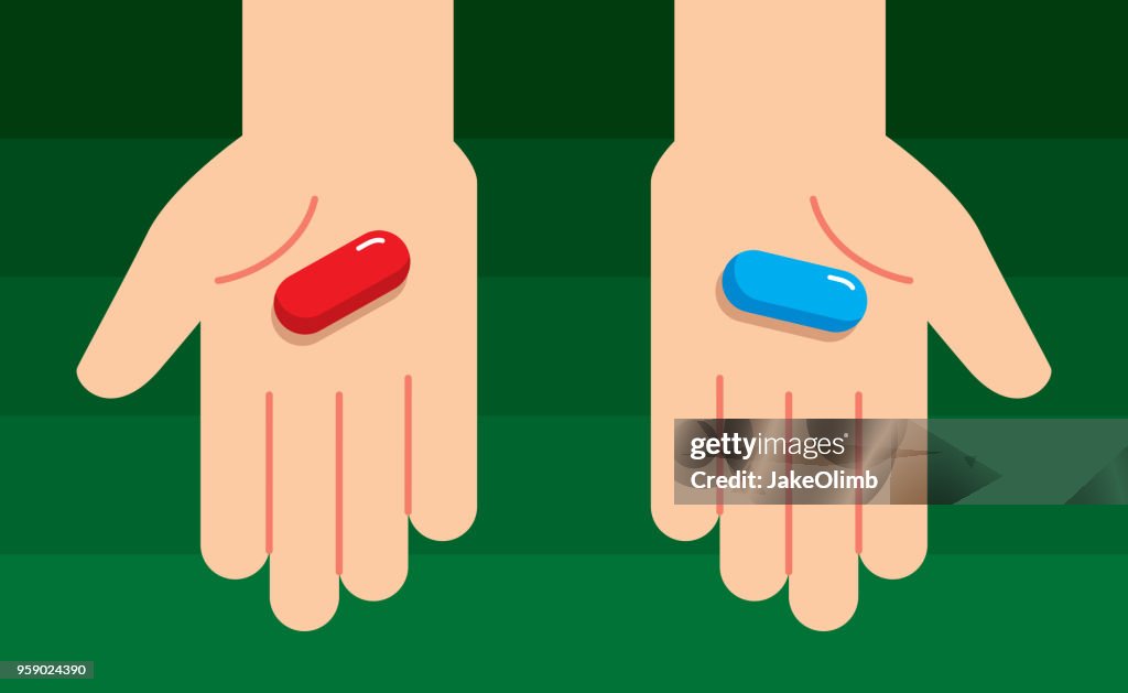 Manos sosteniendo pastillas