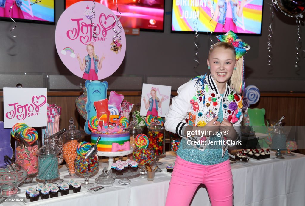 JoJo Siwa attends her 15th Birthday Party at Dave & Busters on May