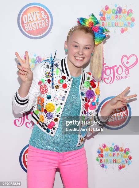 JoJo Siwa attends her 15th Birthday Party at Dave & Busters on May 15, 2018 in Hollywood, California.