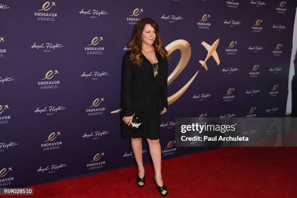 Actress Joely Fisher attends the Angel Flight West's 5th Annual Endeavor Awards at Samuel Oschin Space Shuttle Endeavour Pavilion on May 12, 2018 in...