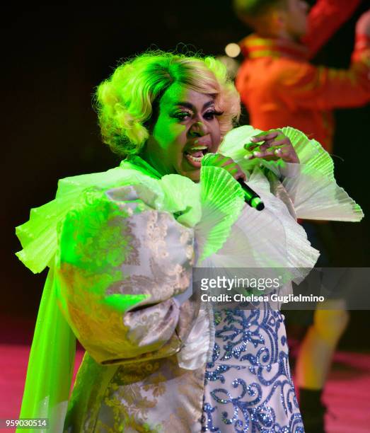 Latrice Royale performs at RuPaul's DragCon World of Queens at the Orpheum Theatre on May 12, 2018 in Los Angeles, California.