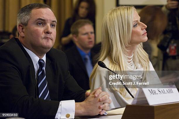 Jan 20: Tareq and Michaele Salahi, the couple accused of crashing President Obama's first state dinner in November, during the House Homeland...