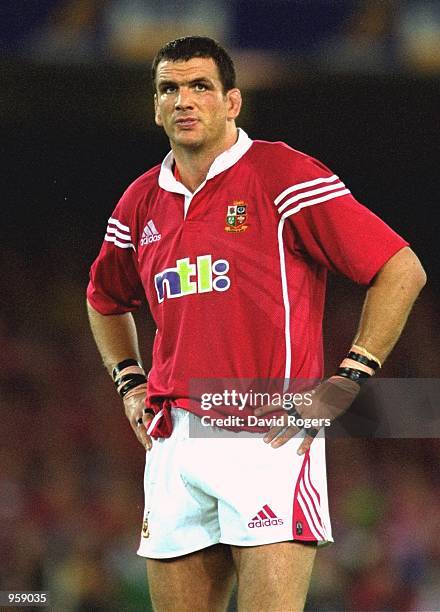 Martin Johnson of the British Lions during the 2nd Test Match against Australia at the Colonial Stadium in Melbourne, Australia. \ Mandatory Credit:...