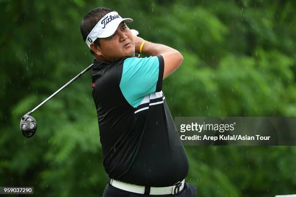Prom Meesawat of Thailand pictured during practice round ahead of 2018 Asia Pacific Classic at St. Andrews Golf Club on May 16, 2018 in Zhengzhou,...