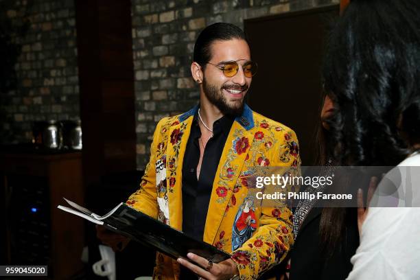 Maluma attends the Haute Living Celebrates Maluma with JetSmarter and Ciroc at The Highlight Room at the Dream Hollywood on May 15, 2018 in...