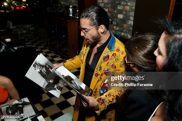 Maluma attends the Haute Living Celebrates Maluma with JetSmarter and Ciroc at The Highlight Room at the Dream Hollywood on May 15, 2018 in...