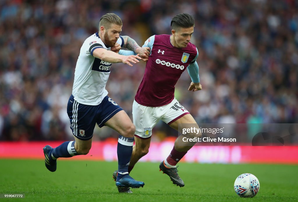 Aston Villa v Middlesbrough - Sky Bet Championship Play Off Semi Final:Second Leg