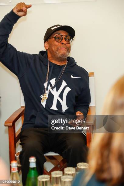 Spike Lee at the HFPA Lounge at Nikki Beach on May 16, 2018 in Cannes, France.
