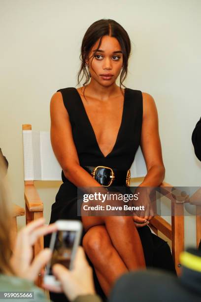 Laura Harrie at the HFPA Lounge at Nikki Beach on May 16, 2018 in Cannes, France.