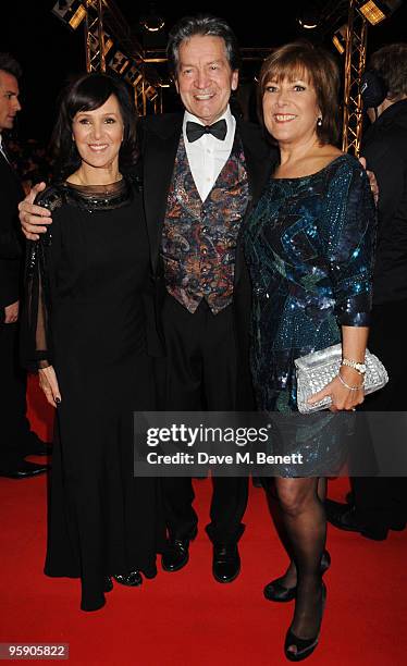 Arlene Philips, a guest and Linda Bellingham arrive at the National Television Awards at the O2 Arena on January 20, 2010 in London, England.