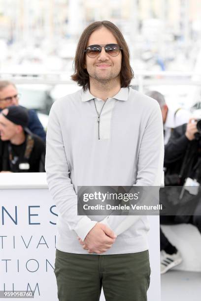 Director David Robert Mitchell attends the photocall for the "Under The Silver Lake" during the 71st annual Cannes Film Festival at Palais des...