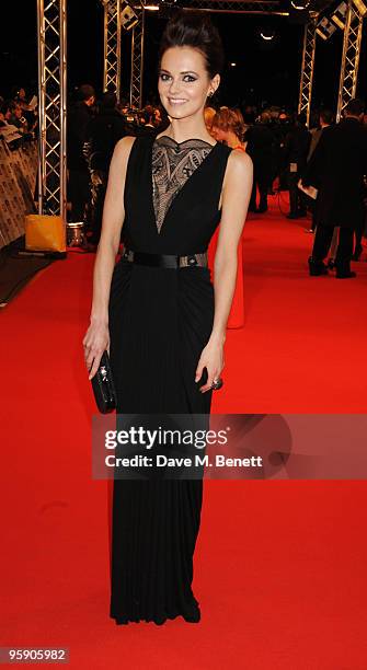 Kara Tointon arrives at the National Television Awards at the O2 Arena on January 20, 2010 in London, England.