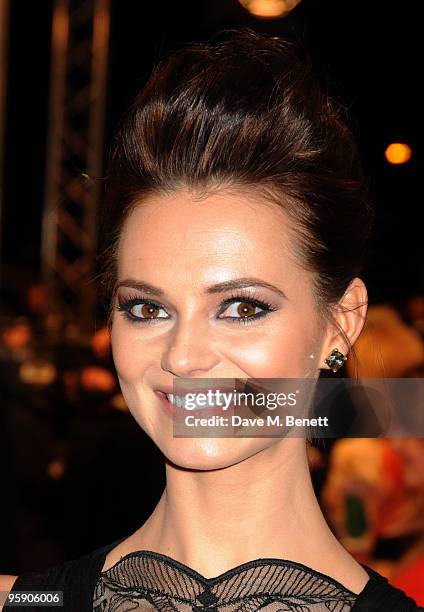 Kara Tointon arrives at the National Television Awards at the O2 Arena on January 20, 2010 in London, England.