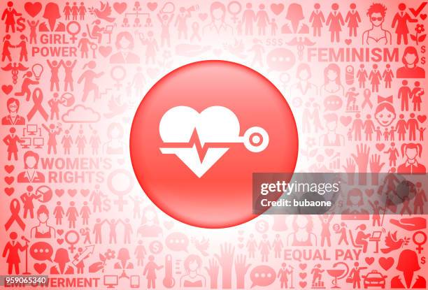 heart beat girl power frauenrechte hintergrund - childrens health fund benefit stock-grafiken, -clipart, -cartoons und -symbole