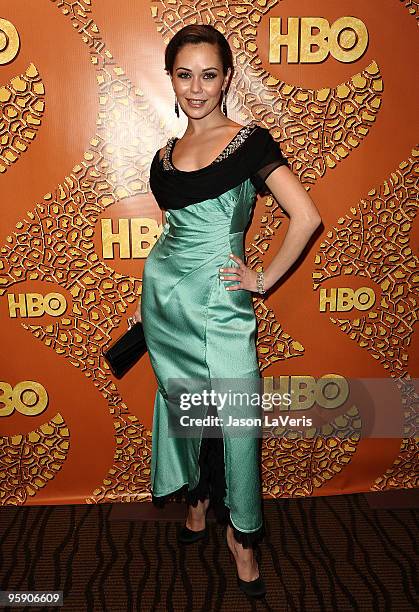 Actress Alexis Dziena attends the official HBO after party for the 67th annual Golden Globe Awards at Circa 55 Restaurant at the Beverly Hilton Hotel...