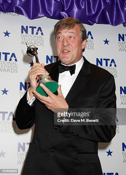 Stephen Fry attends the National Television Awards at the O2 Arena on January 20, 2010 in London, England.