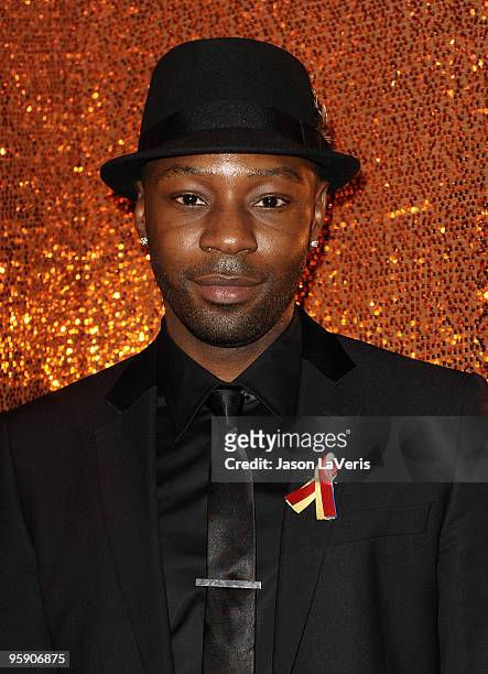Actor Nelsan Ellis attends the official HBO after party for the 67th annual Golden Globe Awards at Circa 55 Restaurant at the Beverly Hilton Hotel on...