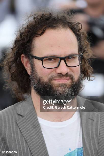 Film editor Julio Perez IV attends the photocall for the "Under The Silver Lake" during the 71st annual Cannes Film Festival at Palais des Festivals...