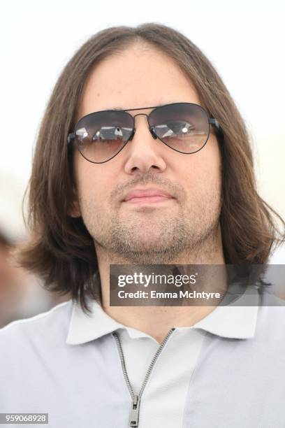 Director David Robert Mitchell attends "Under The Silver Lake" Photocall during the 71st annual Cannes Film Festival at Palais des Festivals on May...