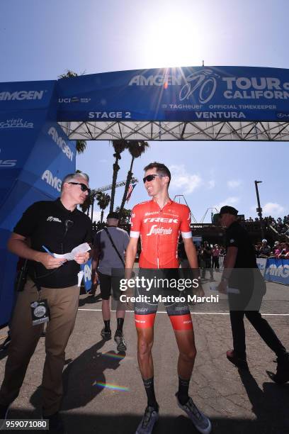 Peter Stetina of USA and Trek-Segafredo before stage two of the 13th Amgen Tour of California, a 157km stage from Ventura to Gibraltar Road on May...
