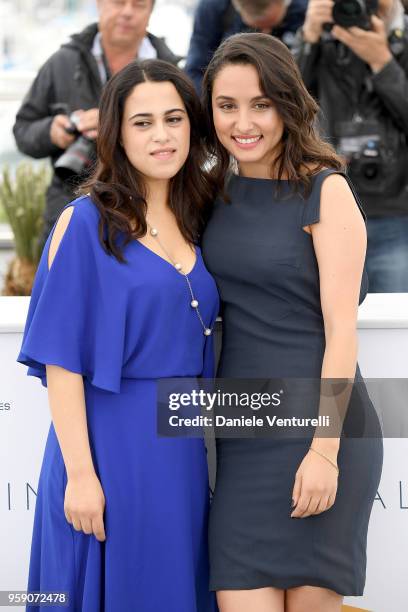 Actresses Maha Allen and Sarah Perles attend the photocall for the "Sofia" during the 71st annual Cannes Film Festival at Palais des Festivals on May...