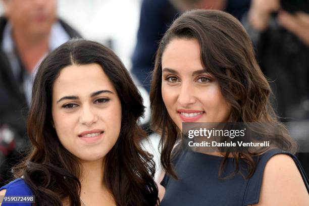 Actresses Maha Allen and Sarah Perles attend the photocall for the "Sofia" during the 71st annual Cannes Film Festival at Palais des Festivals on May...