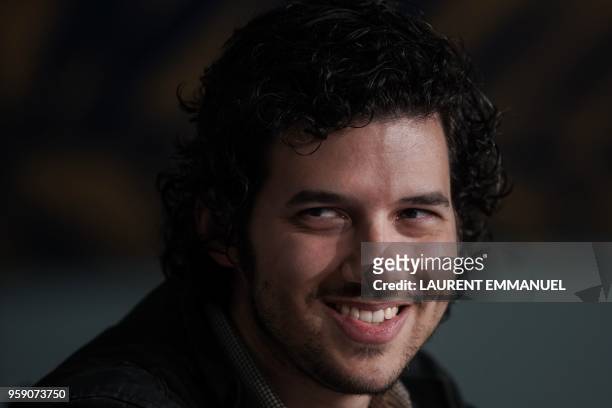 Composer Richard Vreeland, aka Disasterpeace, attends a press conference on May 16, 2018 for the film "Under the Silver Lake" at the 71st edition of...