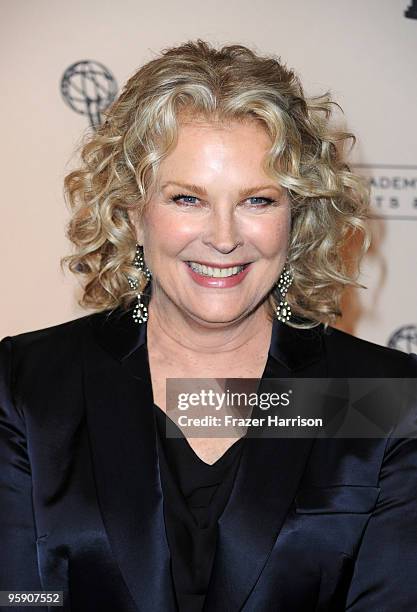 Actress Candice Bergen arrives at the Academy Of Television Arts & Sciences' 19th Annual Hall Of Fame Induction at the Beverly Hills Hotel on January...