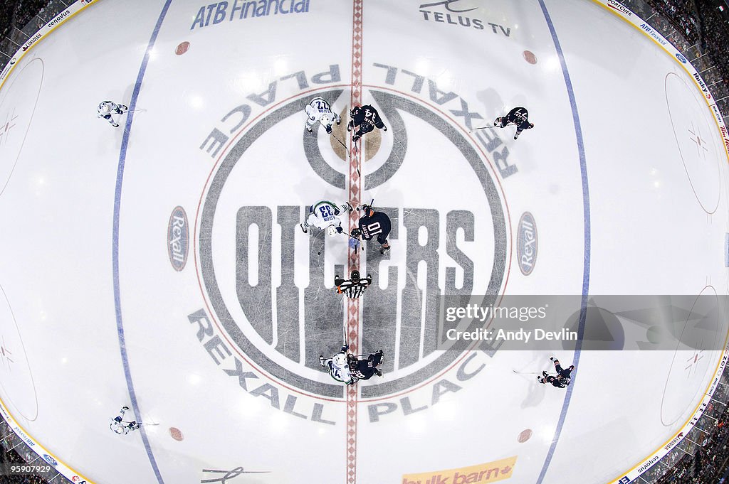 Vancouver Canucks v Edmonton Oilers