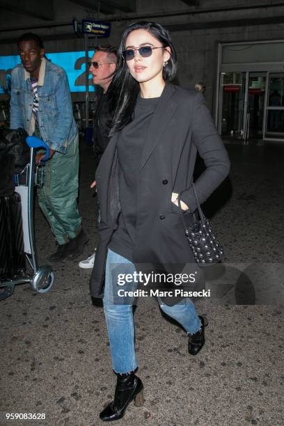 Kristina Bazan is seen during the 71st annual Cannes Film Festival at Nice Airport on May 16, 2018 in Nice, France.