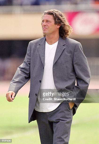 Portrait of Senegal coach Bruno Metsu during the FIFA World Cup 2002 Group C Qualifying match against Morocco played at the Stade Leopold Sedar...