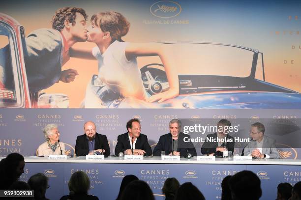 Daniele Heymann, Olivier Lemaire, actor Vincent Lindon, director Stephane Brize, Jean Grosset and producer Christophe Rossignon attends "In War "...