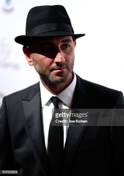 Photographer Karl Simon attends Scott Barnes' "About Face" book launch party at Provocateur at The Hotel Gansevoort on January 20, 2010 in New York...