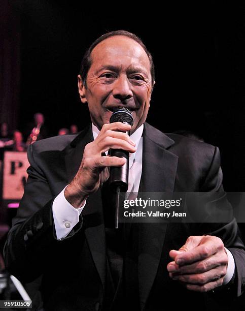 Paul Anka performs at Hard Rock Live! in the Seminole Hard Rock Hotel & Casino on January 20, 2010 in Hollywood, Florida.