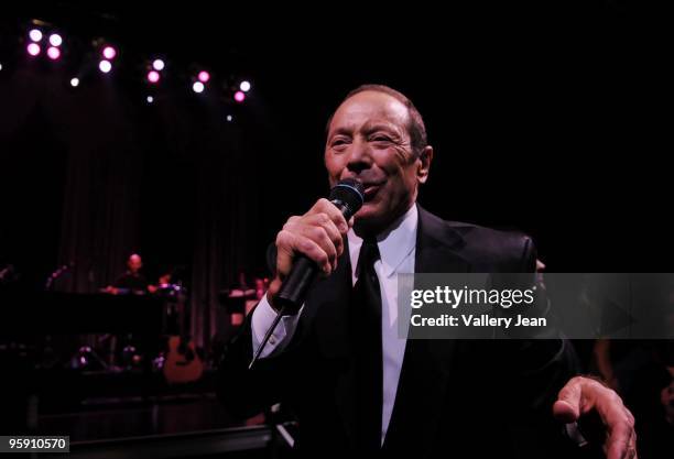 Paul Anka performs at Hard Rock Live! in the Seminole Hard Rock Hotel & Casino on January 20, 2010 in Hollywood, Florida.