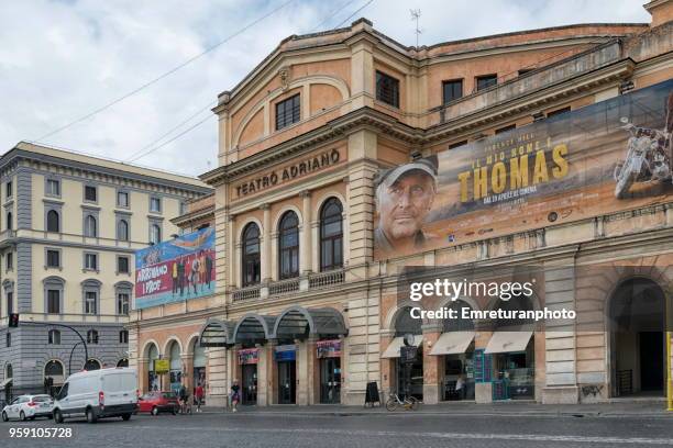 movie theater at cavour square in rome. - piazza cavour stock pictures, royalty-free photos & images